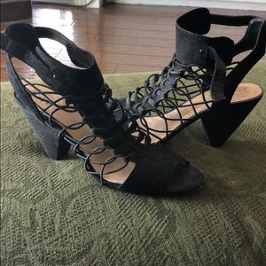 Vince Camuto cage peep toe sandals